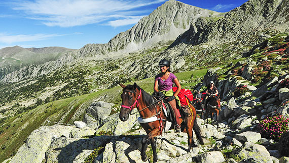 Paardrijden in de Pyreneeën