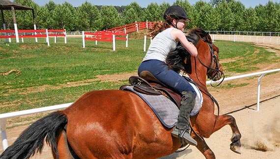 Riding advanced rider gallop