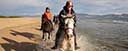 Reiten am Strand Spanien