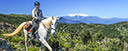 Trail rides between sunshine snow Catalonia