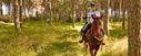 Diverse Catalonian landscape on horseback